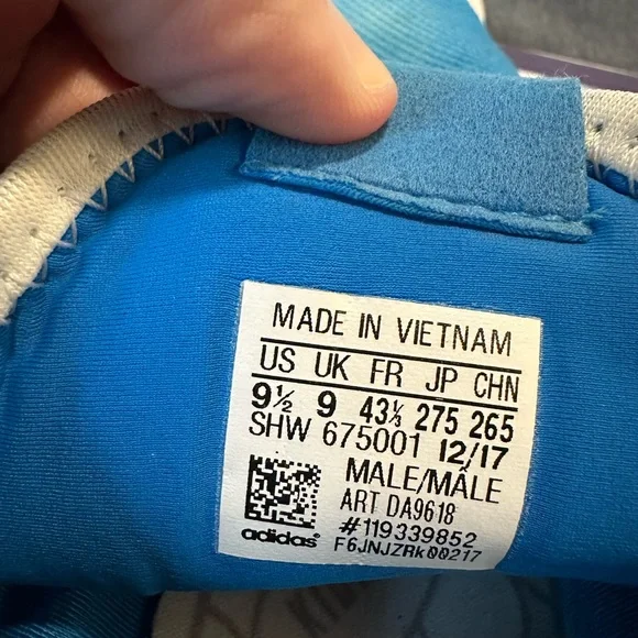 Adidas X Pharrell Williams Hu 9.5 mens blue - Picture 5 of 6